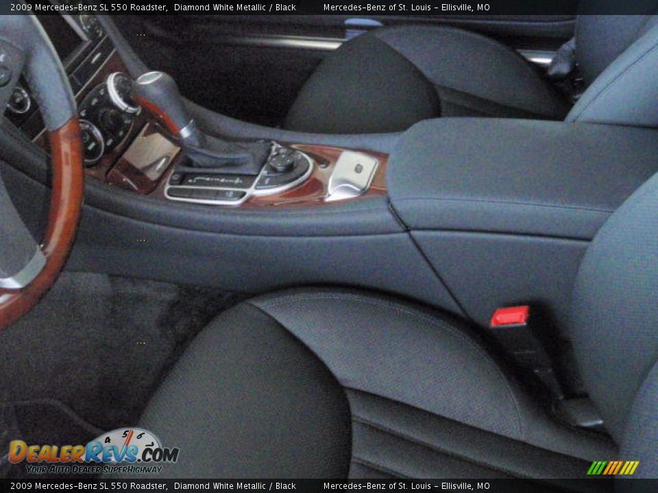 2009 Mercedes-Benz SL 550 Roadster Diamond White Metallic / Black Photo #3