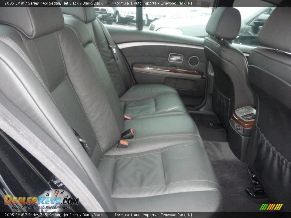 Black/Black Interior - 2005 BMW 7 Series 745i Sedan Photo #8
