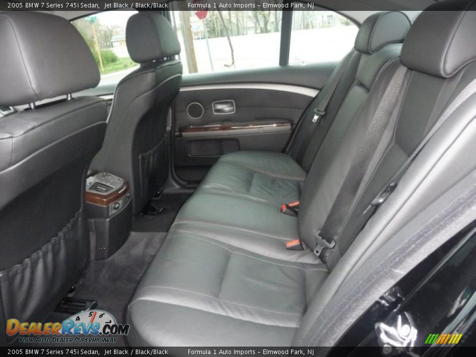 Black/Black Interior - 2005 BMW 7 Series 745i Sedan Photo #9