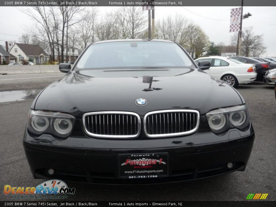 2005 BMW 7 Series 745i Sedan Jet Black / Black/Black Photo #20
