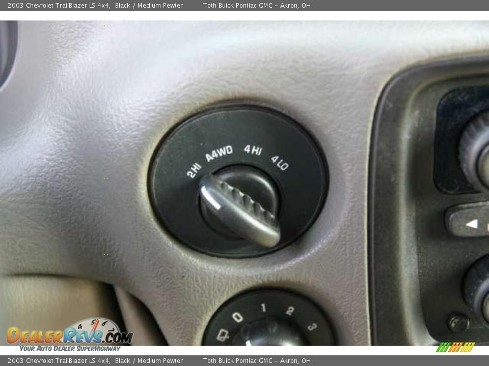 2003 Chevrolet TrailBlazer LS 4x4 Black / Medium Pewter Photo #9