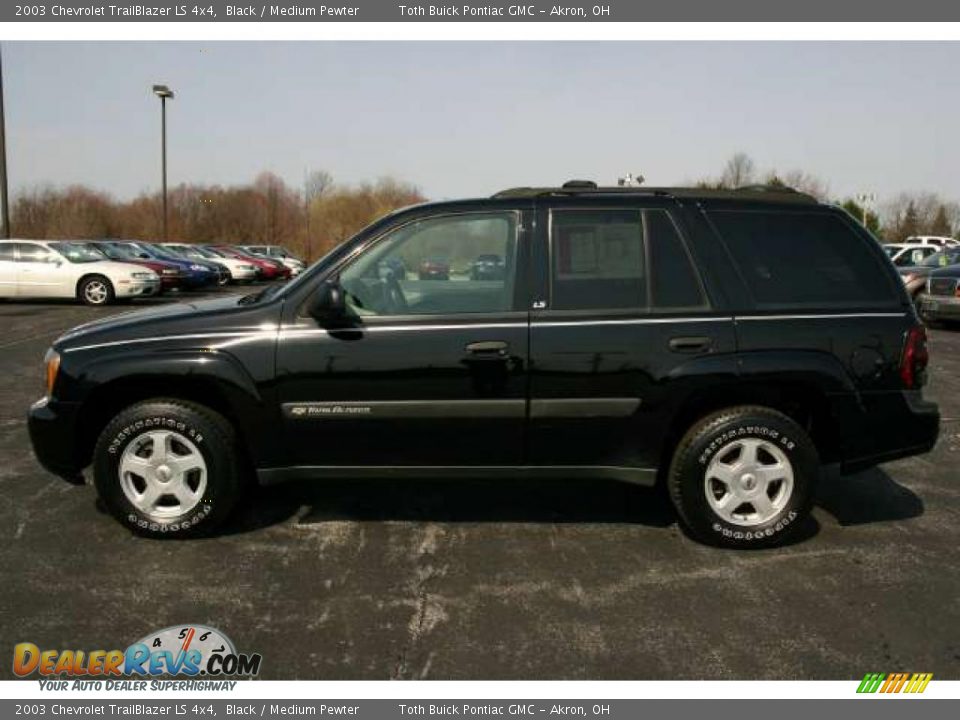 2003 Chevrolet TrailBlazer LS 4x4 Black / Medium Pewter Photo #18
