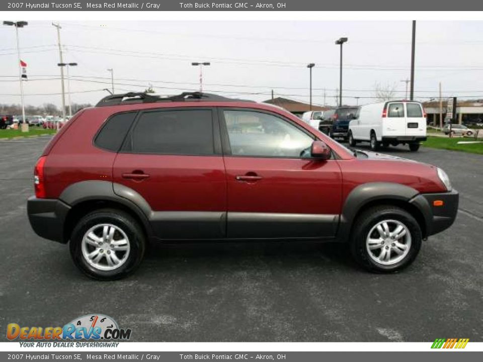 Mesa Red Metallic 2007 Hyundai Tucson SE Photo #2