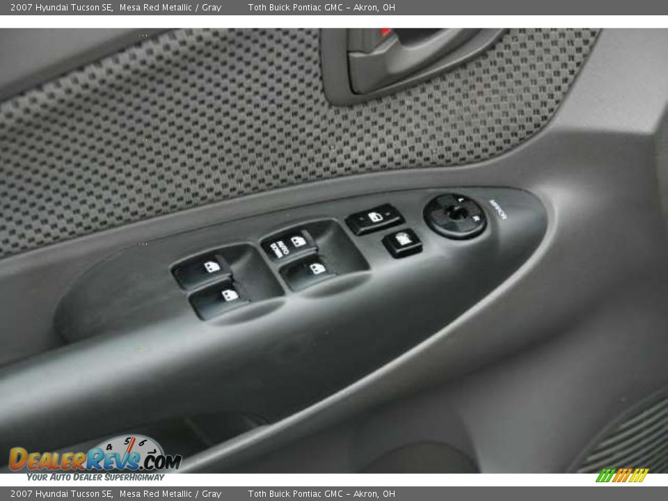 2007 Hyundai Tucson SE Mesa Red Metallic / Gray Photo #7