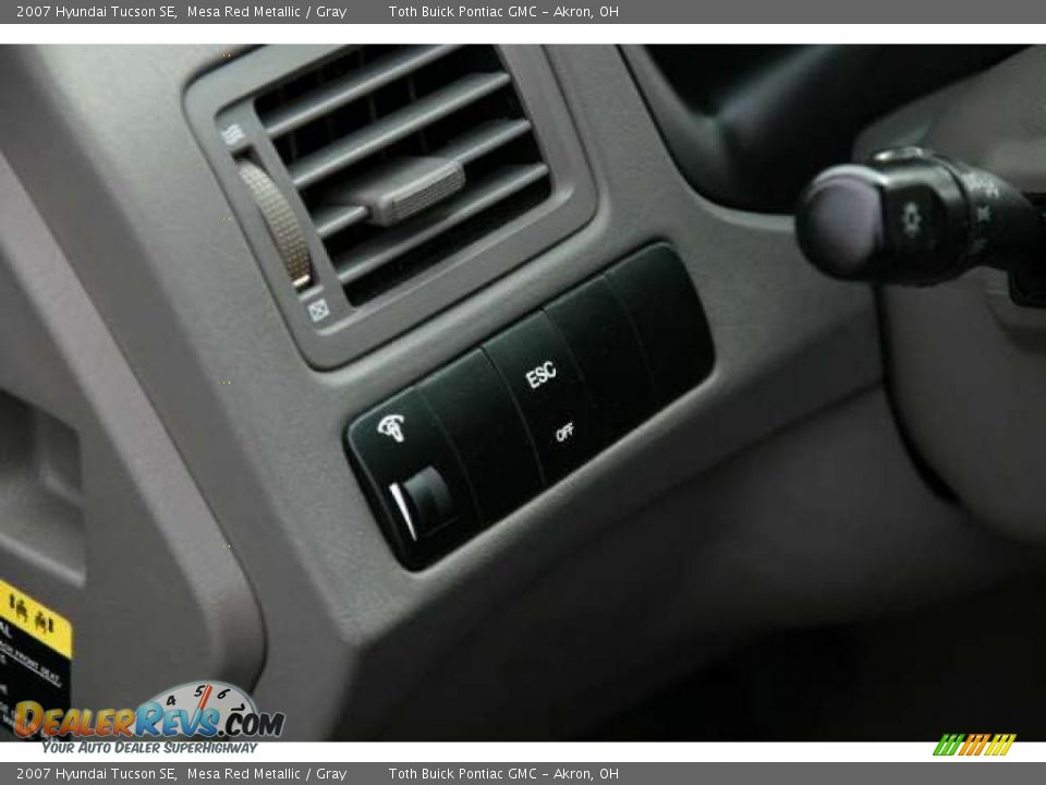 2007 Hyundai Tucson SE Mesa Red Metallic / Gray Photo #8