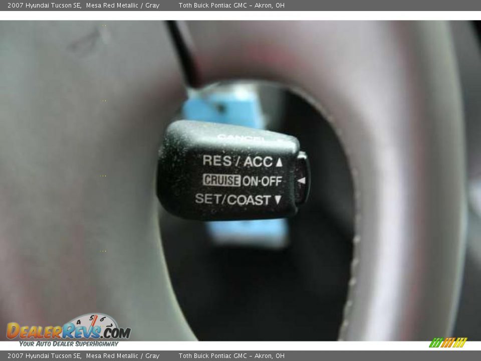 2007 Hyundai Tucson SE Mesa Red Metallic / Gray Photo #10