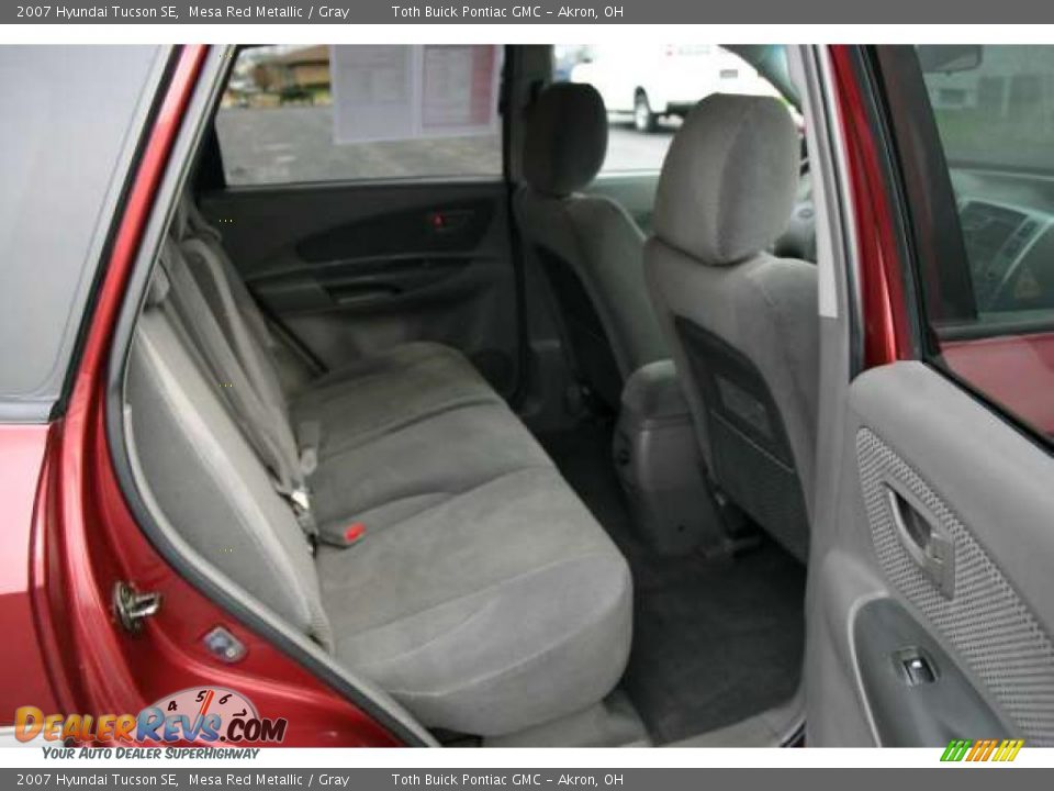 2007 Hyundai Tucson SE Mesa Red Metallic / Gray Photo #15