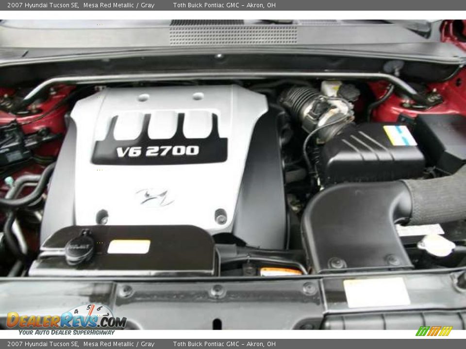 2007 Hyundai Tucson SE 2.7 Liter DOHC 24-Valve VVT V6 Engine Photo #17