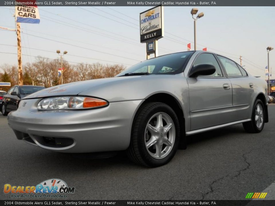2004 Oldsmobile Alero GL1 Sedan Sterling Silver Metallic / Pewter Photo #3