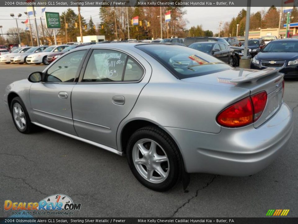 2004 Oldsmobile Alero GL1 Sedan Sterling Silver Metallic / Pewter Photo #4