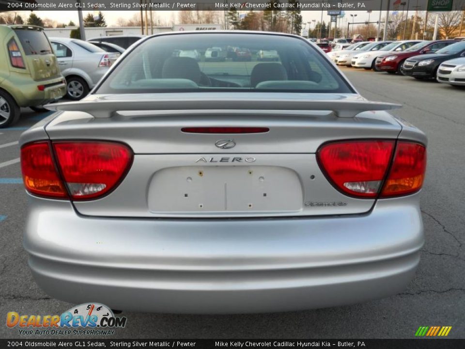 2004 Oldsmobile Alero GL1 Sedan Sterling Silver Metallic / Pewter Photo #5