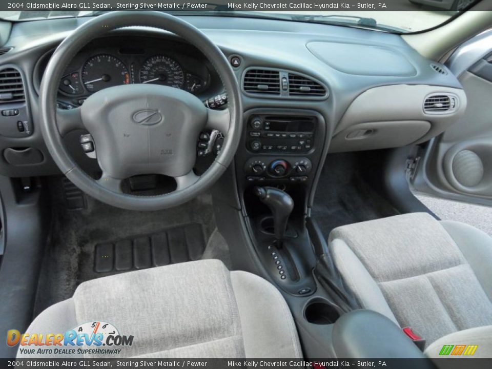 Pewter Interior - 2004 Oldsmobile Alero GL1 Sedan Photo #14