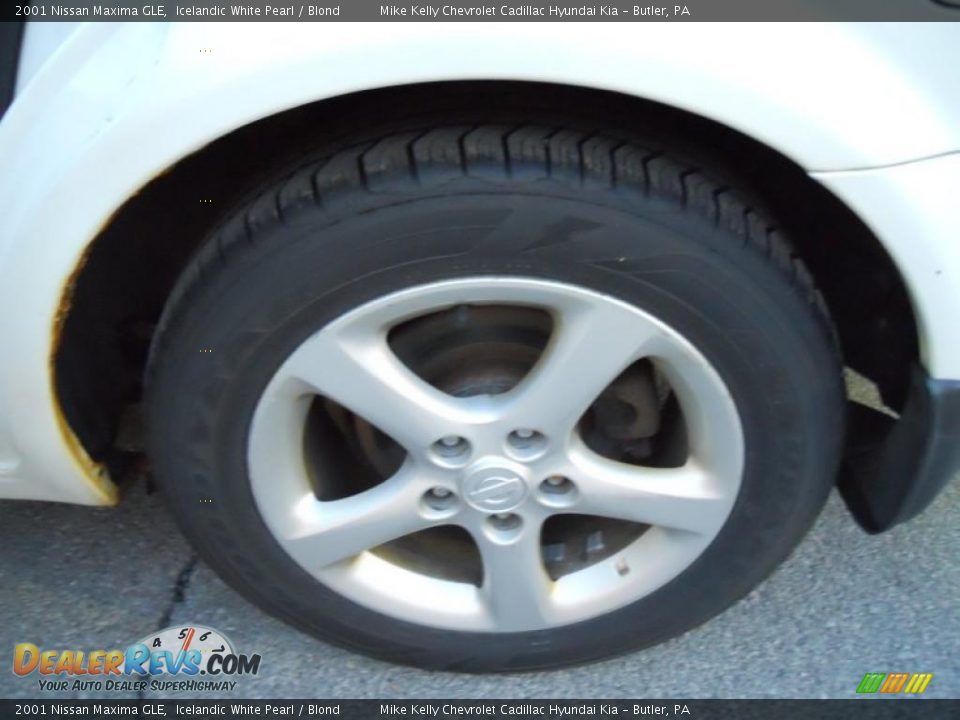 2001 Nissan Maxima GLE Icelandic White Pearl / Blond Photo #12