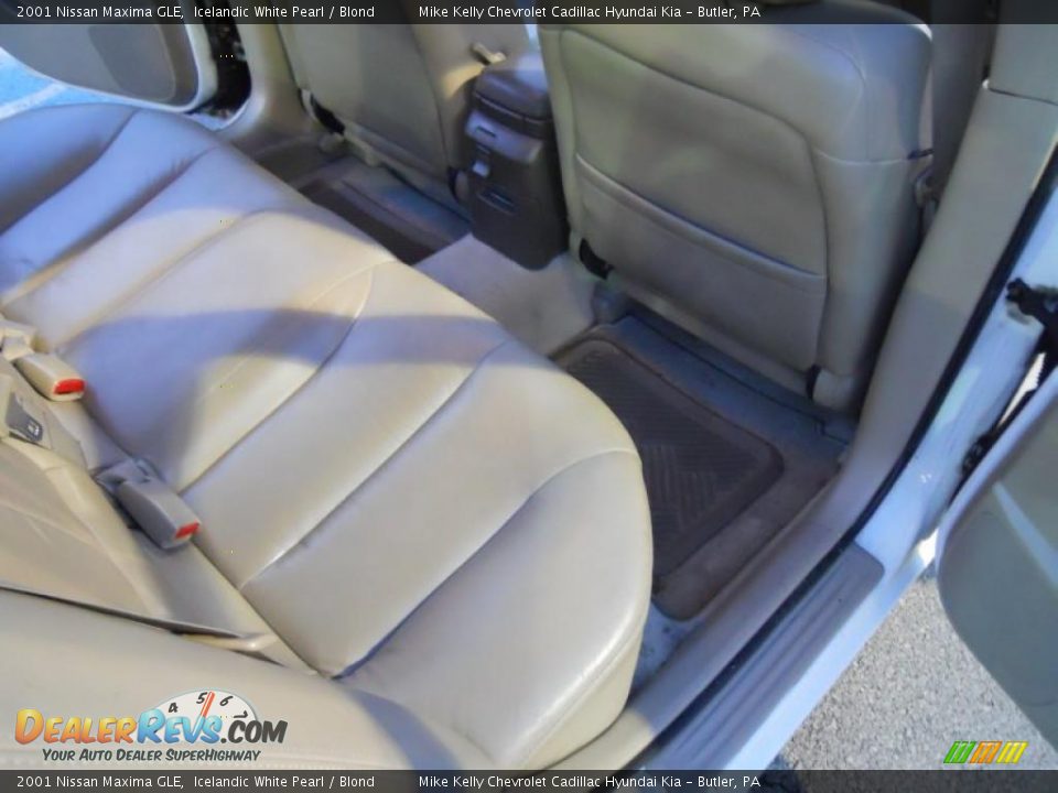 2001 Nissan Maxima GLE Icelandic White Pearl / Blond Photo #18