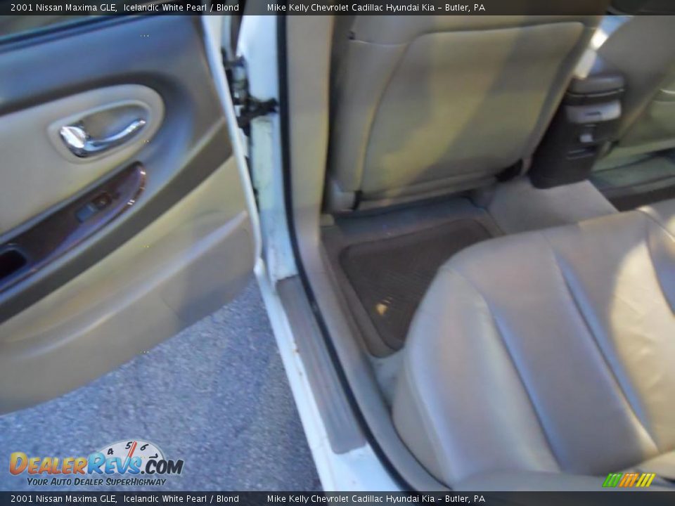 2001 Nissan Maxima GLE Icelandic White Pearl / Blond Photo #19