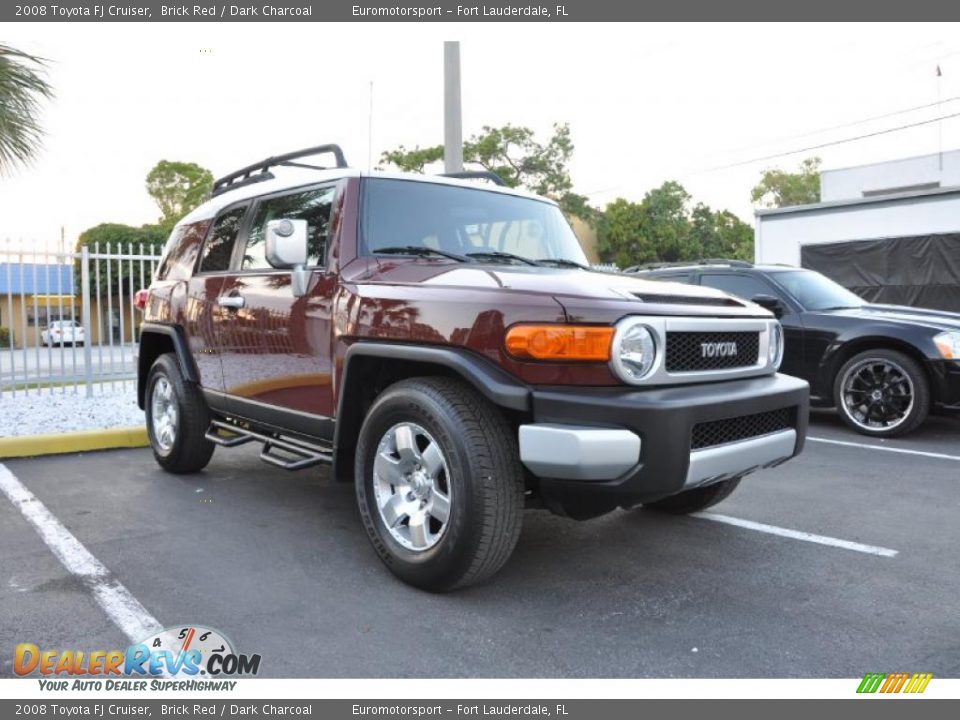 2008 Toyota FJ Cruiser Brick Red / Dark Charcoal Photo #2