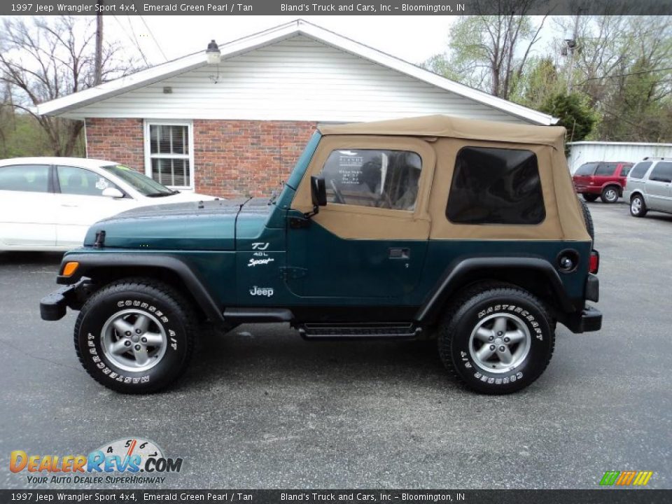 Emerald Green Pearl 1997 Jeep Wrangler Sport 4x4 Photo #1