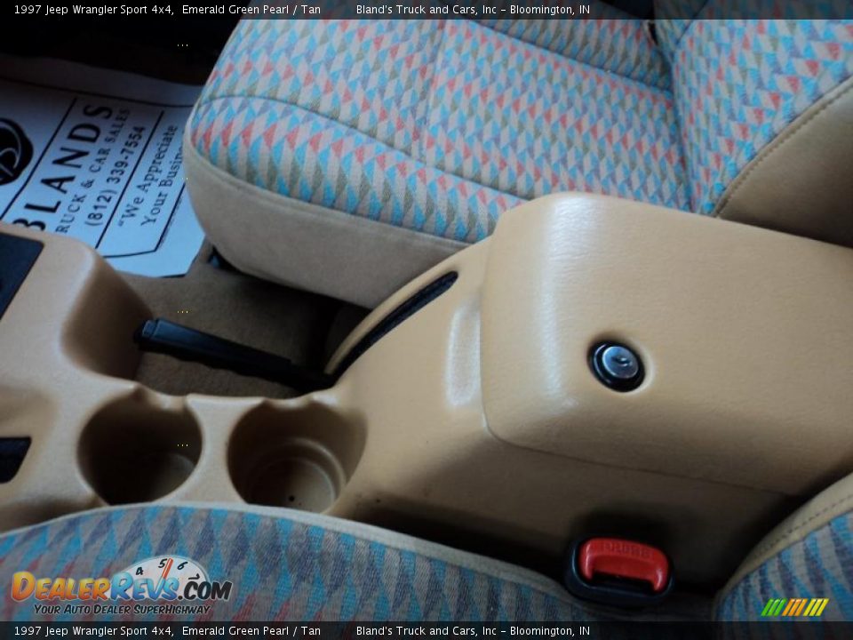 1997 Jeep Wrangler Sport 4x4 Emerald Green Pearl / Tan Photo #10