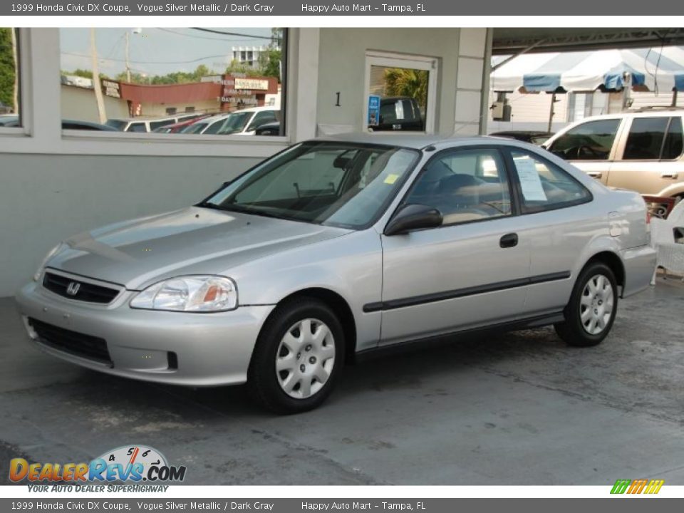 Front 3/4 View of 1999 Honda Civic DX Coupe Photo #3