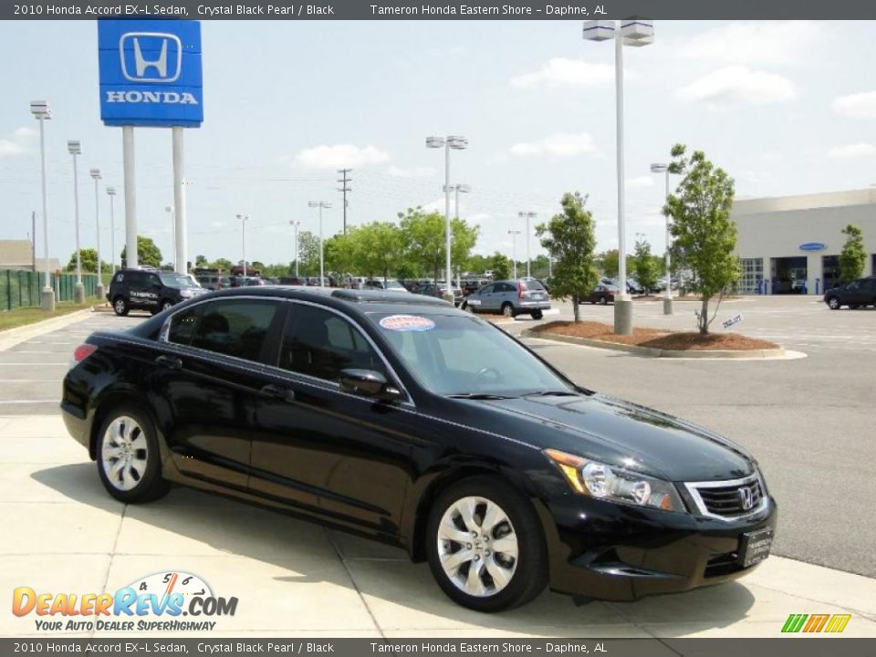 2010 Honda Accord EX-L Sedan Crystal Black Pearl / Black Photo #3