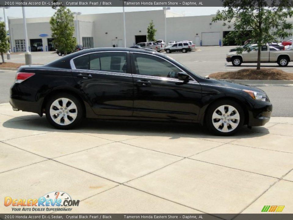 2010 Honda Accord EX-L Sedan Crystal Black Pearl / Black Photo #4