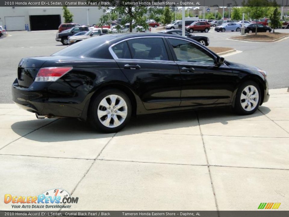 2010 Honda Accord EX-L Sedan Crystal Black Pearl / Black Photo #5