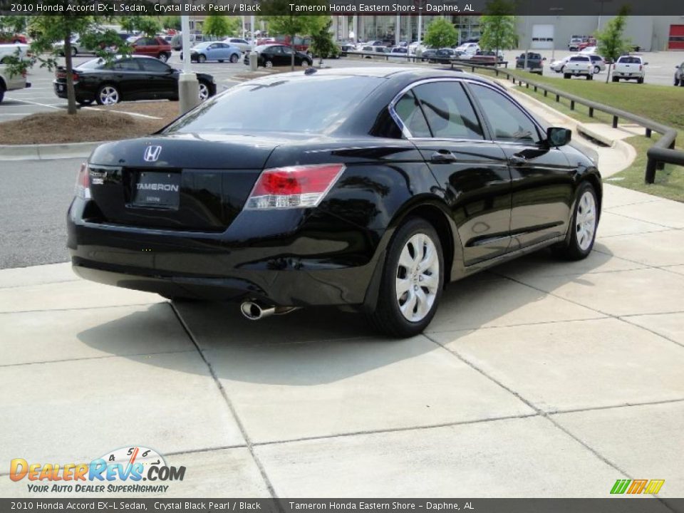 2010 Honda Accord EX-L Sedan Crystal Black Pearl / Black Photo #6
