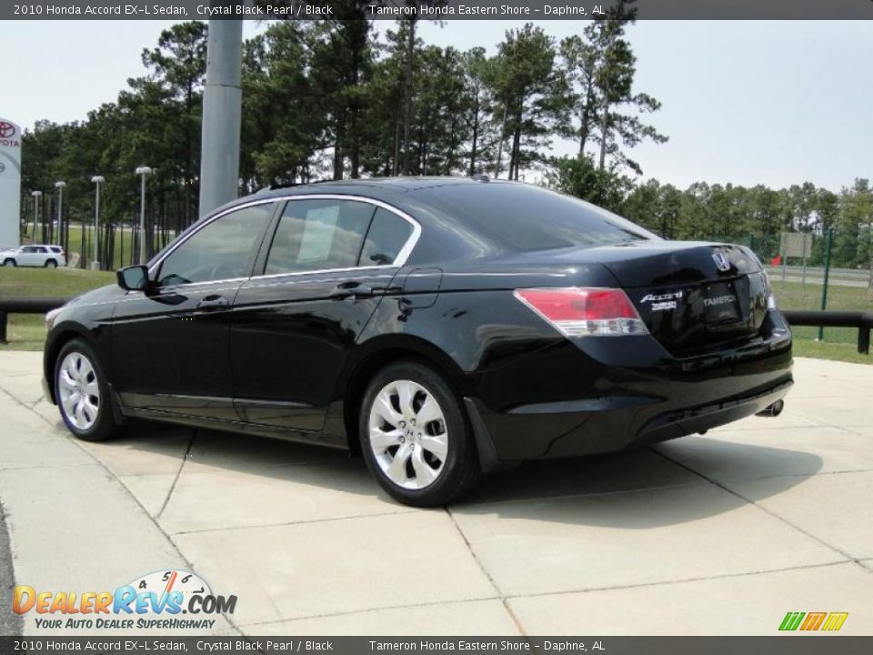 2010 Honda Accord EX-L Sedan Crystal Black Pearl / Black Photo #7