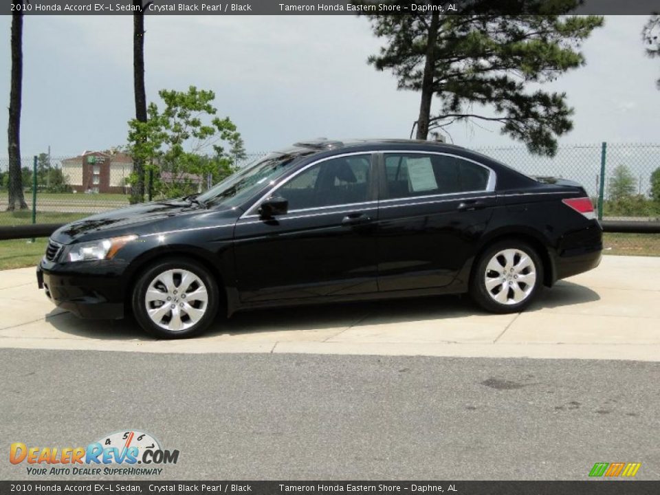 2010 Honda Accord EX-L Sedan Crystal Black Pearl / Black Photo #9