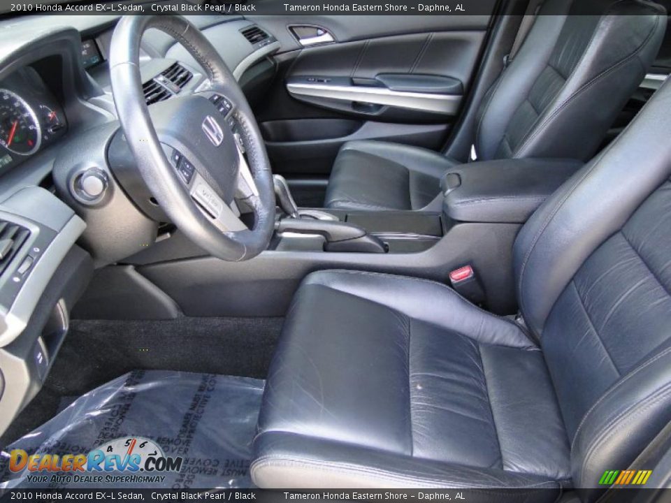 2010 Honda Accord EX-L Sedan Crystal Black Pearl / Black Photo #11