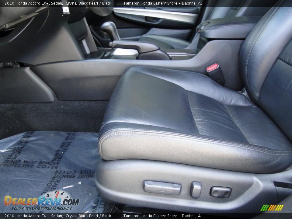 2010 Honda Accord EX-L Sedan Crystal Black Pearl / Black Photo #13
