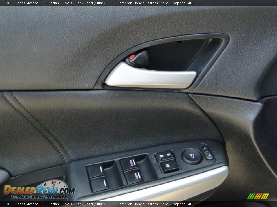 2010 Honda Accord EX-L Sedan Crystal Black Pearl / Black Photo #14