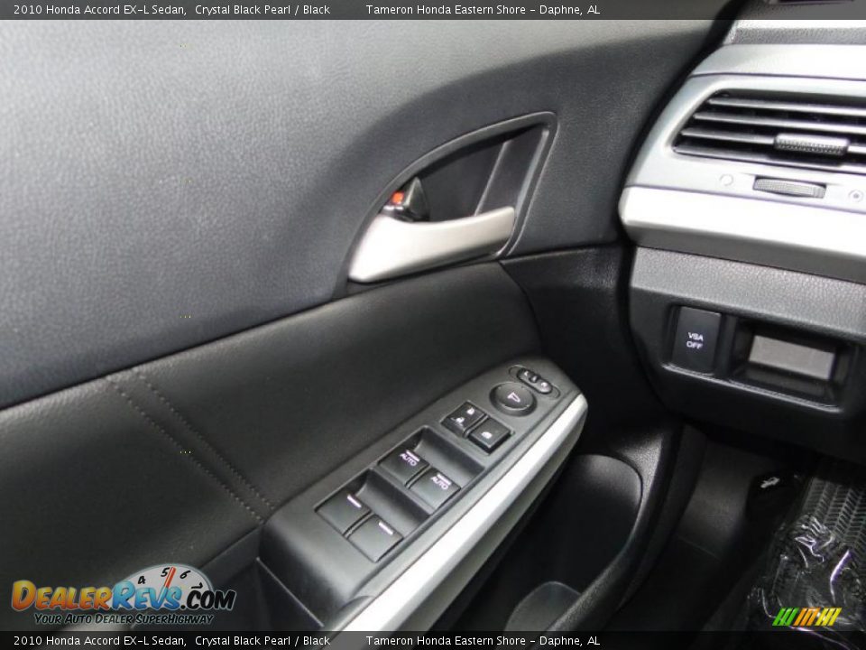 2010 Honda Accord EX-L Sedan Crystal Black Pearl / Black Photo #15