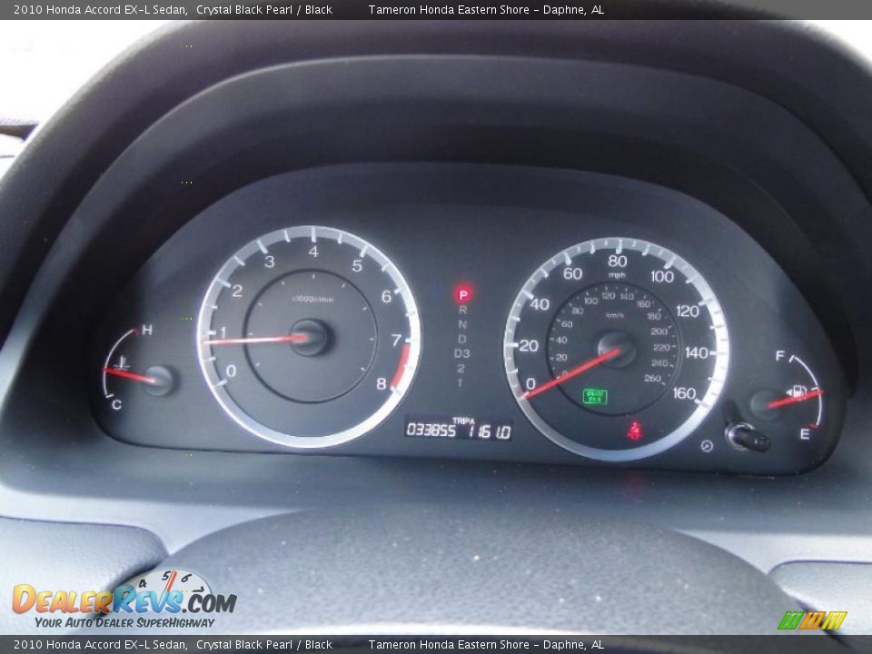 2010 Honda Accord EX-L Sedan Crystal Black Pearl / Black Photo #17