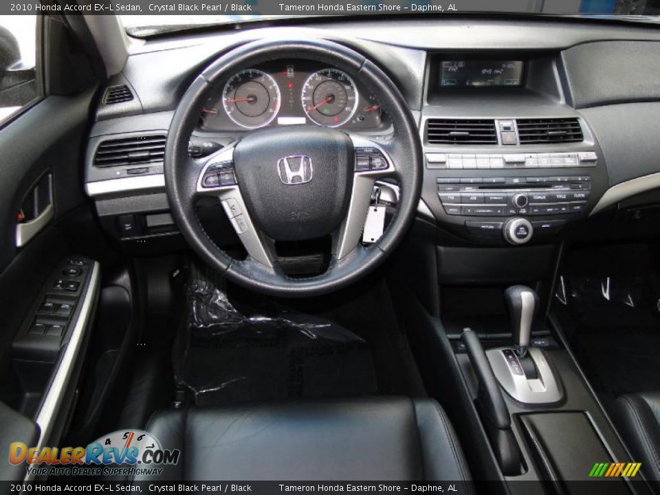 2010 Honda Accord EX-L Sedan Crystal Black Pearl / Black Photo #19