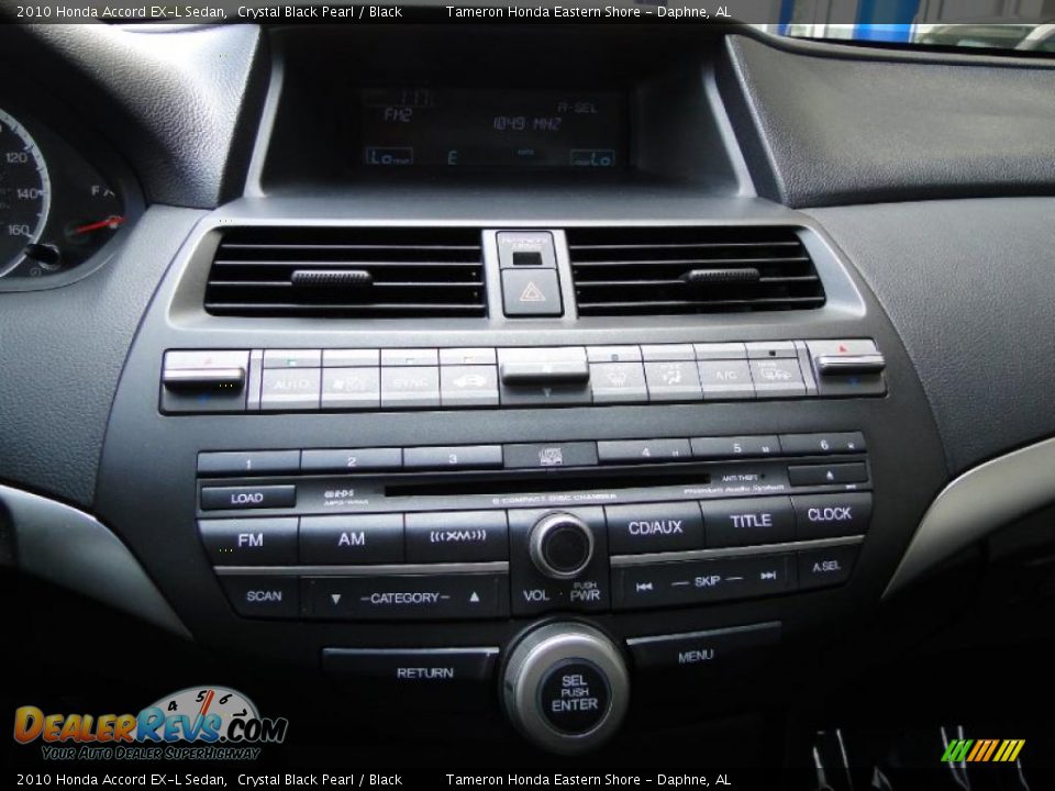 2010 Honda Accord EX-L Sedan Crystal Black Pearl / Black Photo #21