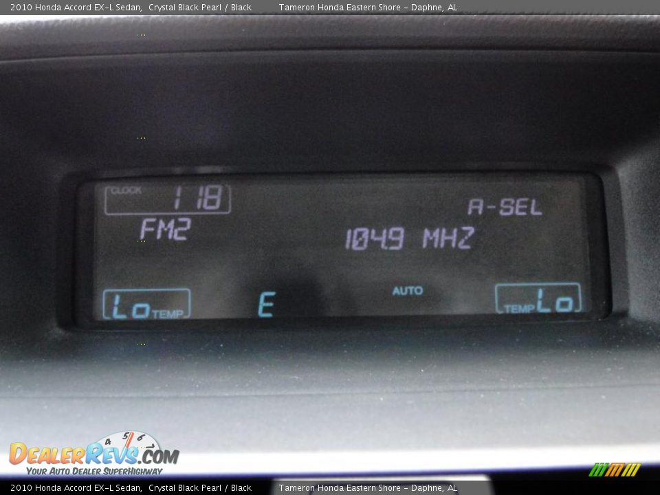 2010 Honda Accord EX-L Sedan Crystal Black Pearl / Black Photo #23