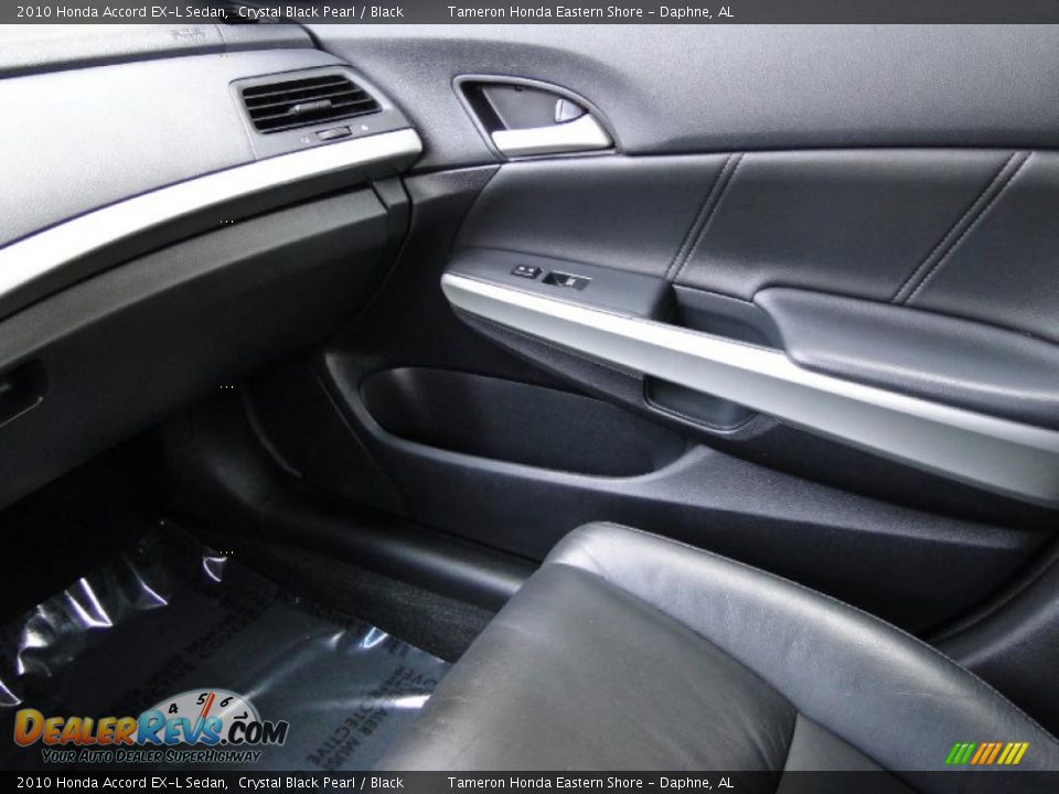 2010 Honda Accord EX-L Sedan Crystal Black Pearl / Black Photo #24