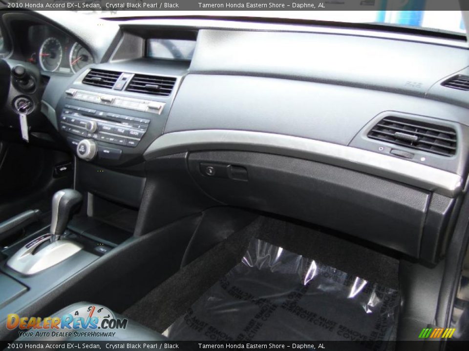2010 Honda Accord EX-L Sedan Crystal Black Pearl / Black Photo #26
