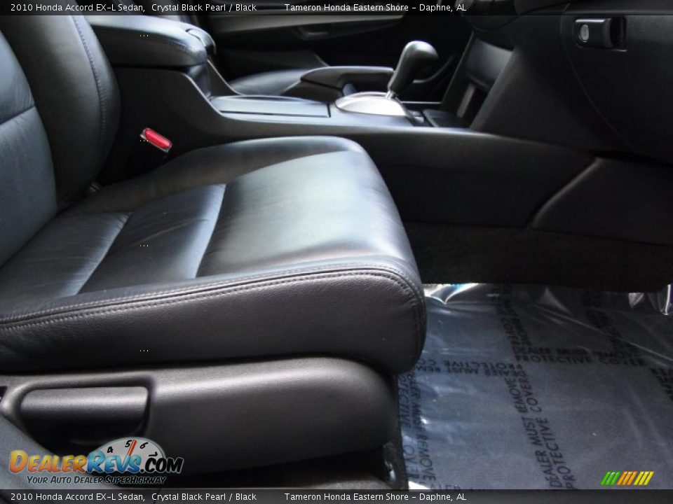 2010 Honda Accord EX-L Sedan Crystal Black Pearl / Black Photo #27