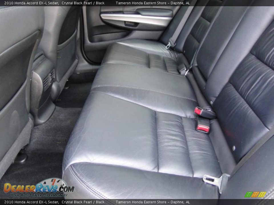 2010 Honda Accord EX-L Sedan Crystal Black Pearl / Black Photo #28