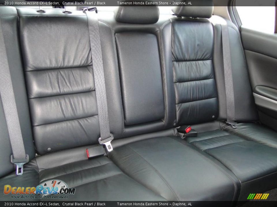 2010 Honda Accord EX-L Sedan Crystal Black Pearl / Black Photo #31