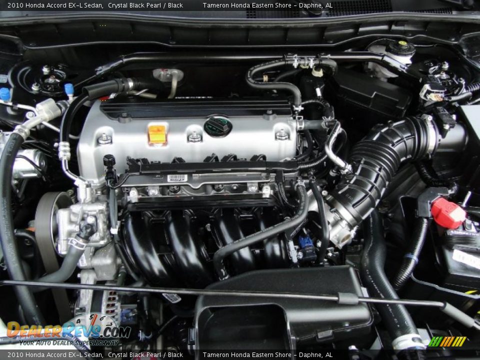 2010 Honda Accord EX-L Sedan Crystal Black Pearl / Black Photo #33