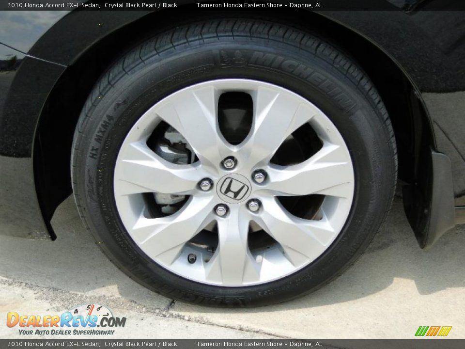 2010 Honda Accord EX-L Sedan Crystal Black Pearl / Black Photo #35