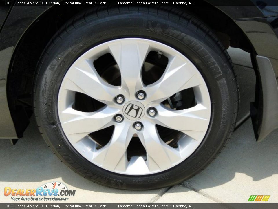 2010 Honda Accord EX-L Sedan Crystal Black Pearl / Black Photo #36