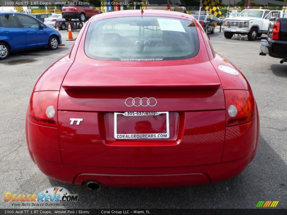 2000 Audi TT 1.8T Coupe Amulet Red / Ebony Photo #5