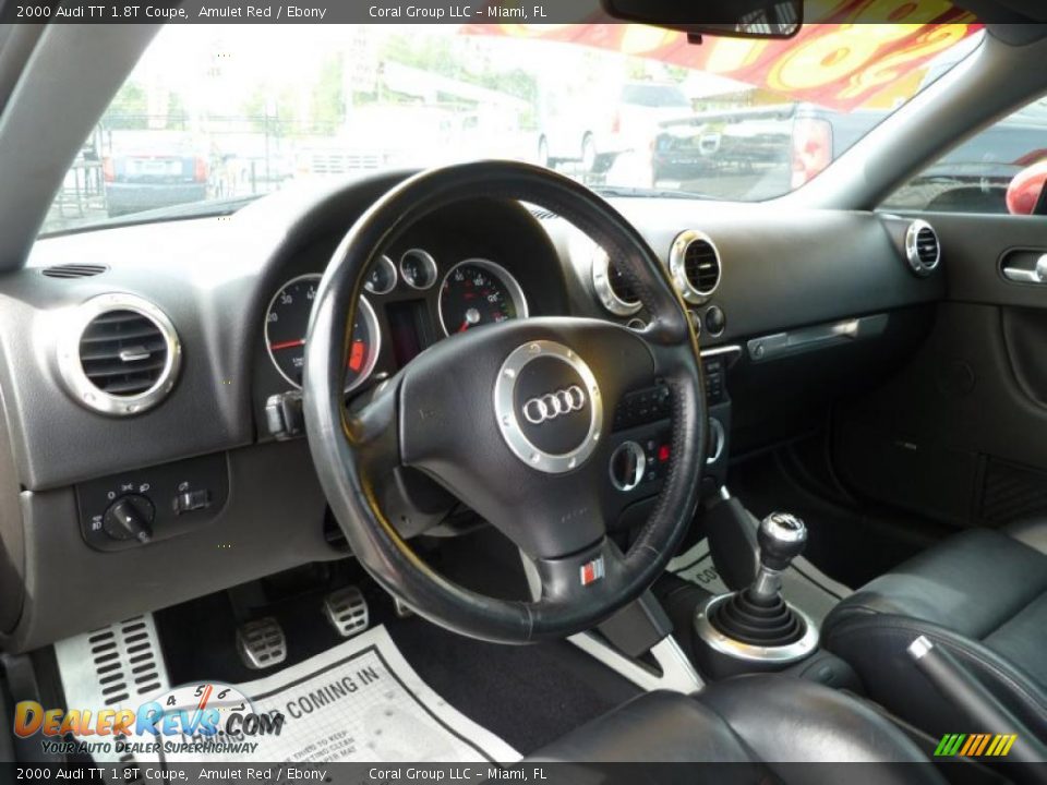 2000 Audi TT 1.8T Coupe Amulet Red / Ebony Photo #9