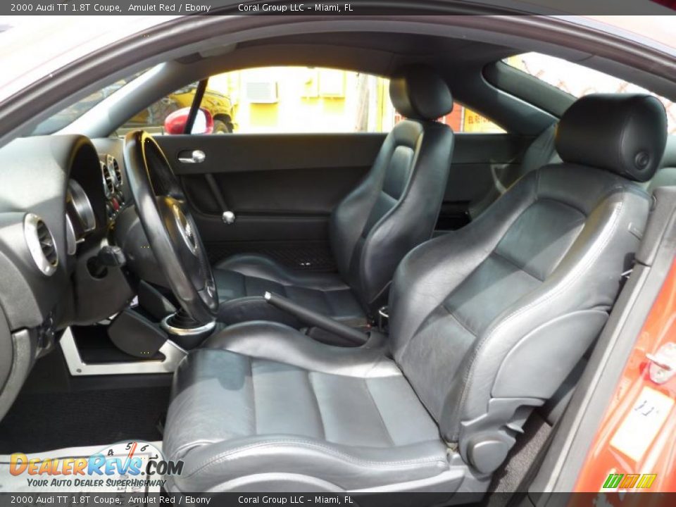 Ebony Interior - 2000 Audi TT 1.8T Coupe Photo #10