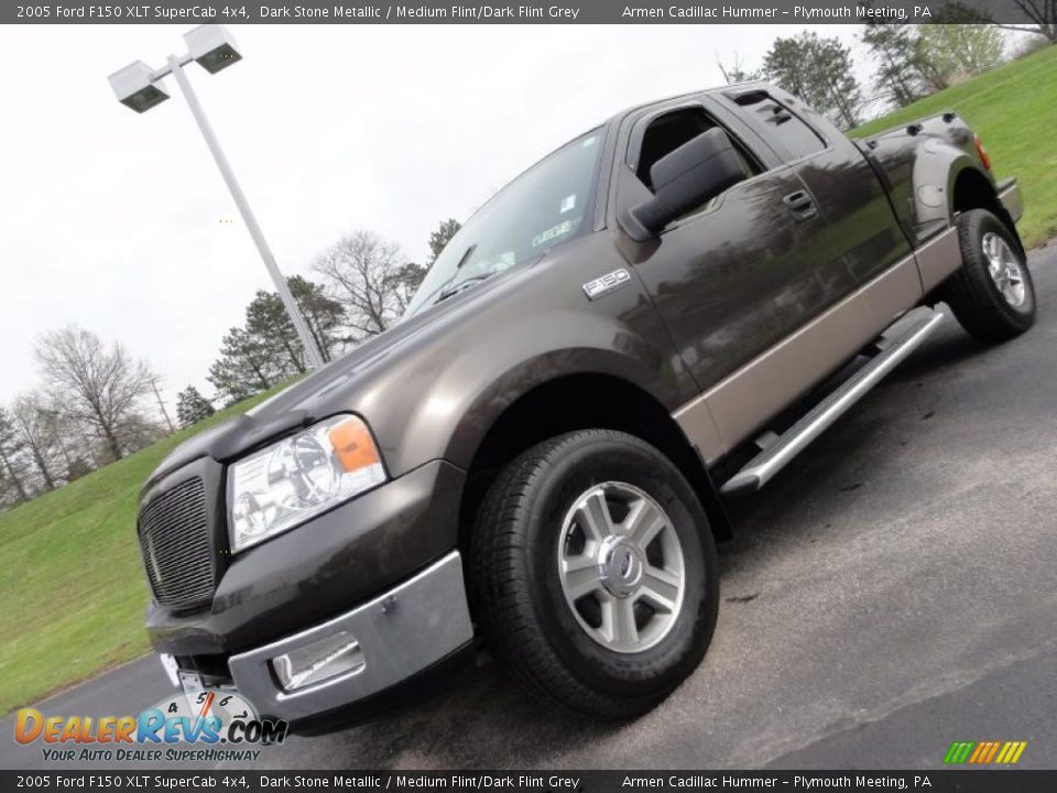 2005 Ford F150 XLT SuperCab 4x4 Dark Stone Metallic / Medium Flint/Dark Flint Grey Photo #1