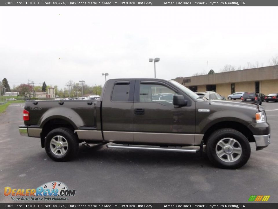 2005 Ford F150 XLT SuperCab 4x4 Dark Stone Metallic / Medium Flint/Dark Flint Grey Photo #7